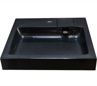 Раковина над стиральной машиной Stella Polar Солярис SP-00001339 60см чёрный металлик